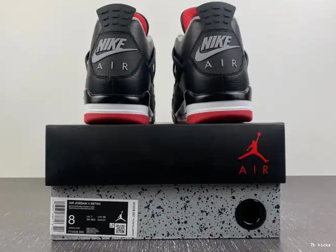 Cheap TBK 4 Air FV5029-006 Bred Jordan Reimagined 0425
